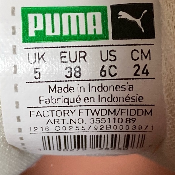 Puma Big Girls Peach/Cream Classic Suede Athletic Low Sneakers Shoes Size US 6C - Picture 11 of 11